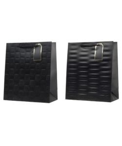 Elegancka mała torba prezentowa CZARNA